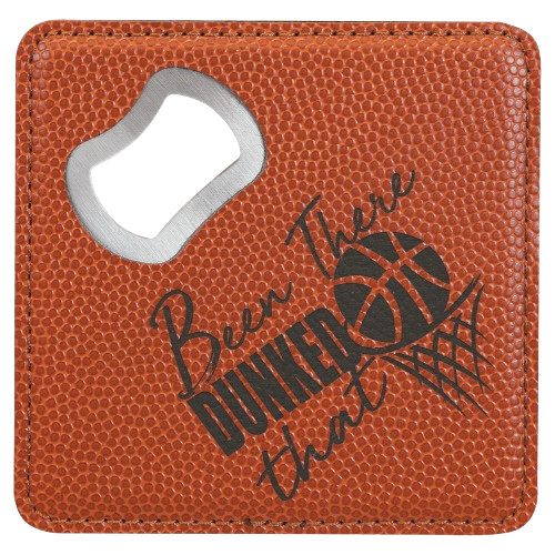 Custom Engraved Monogram Bottle Opener Coasters