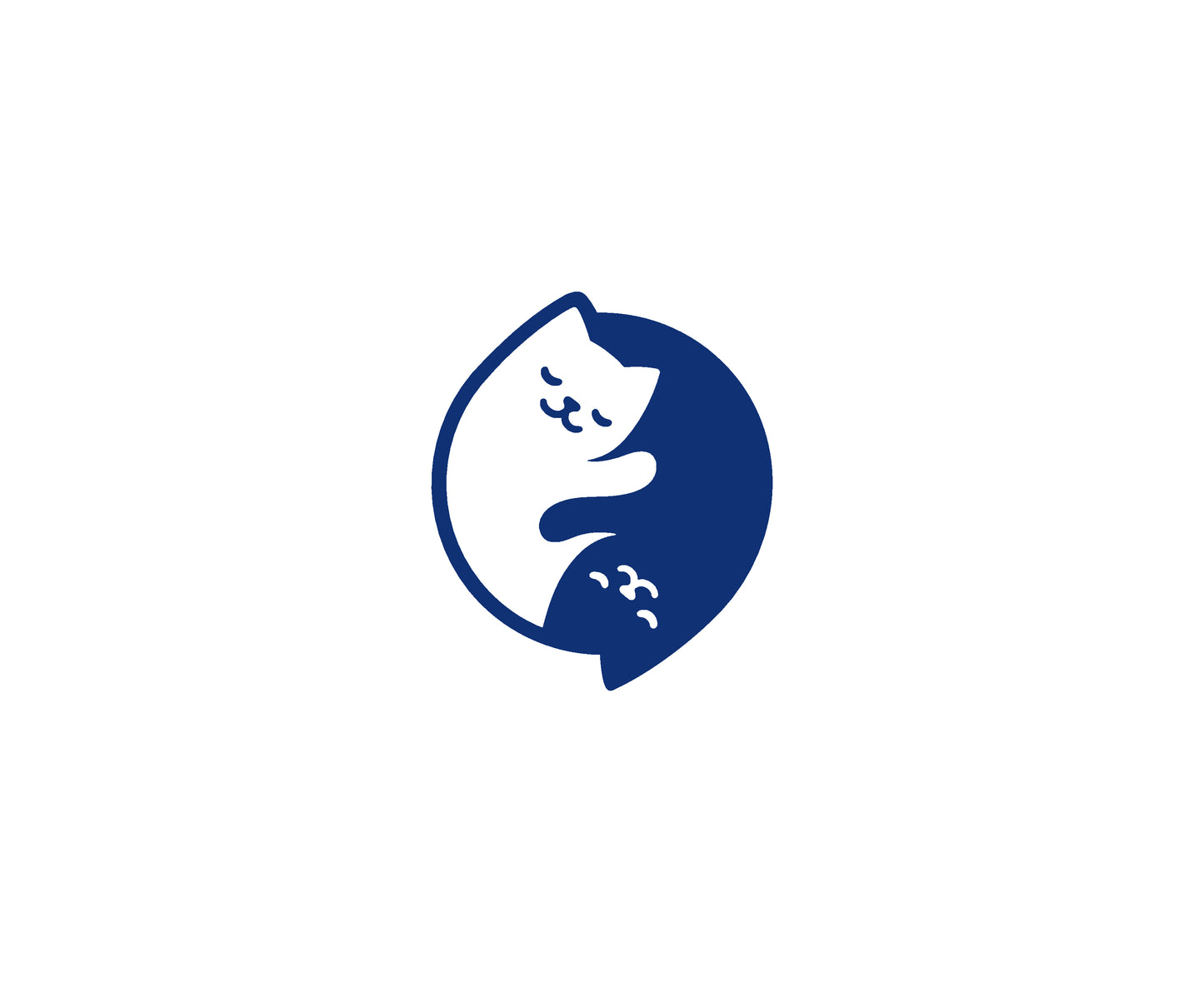 Ying Yang Cat Decal