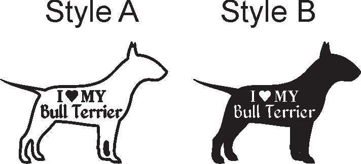 I Love my Dog Breed Decal