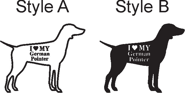 I Love my Dog Breed Decal