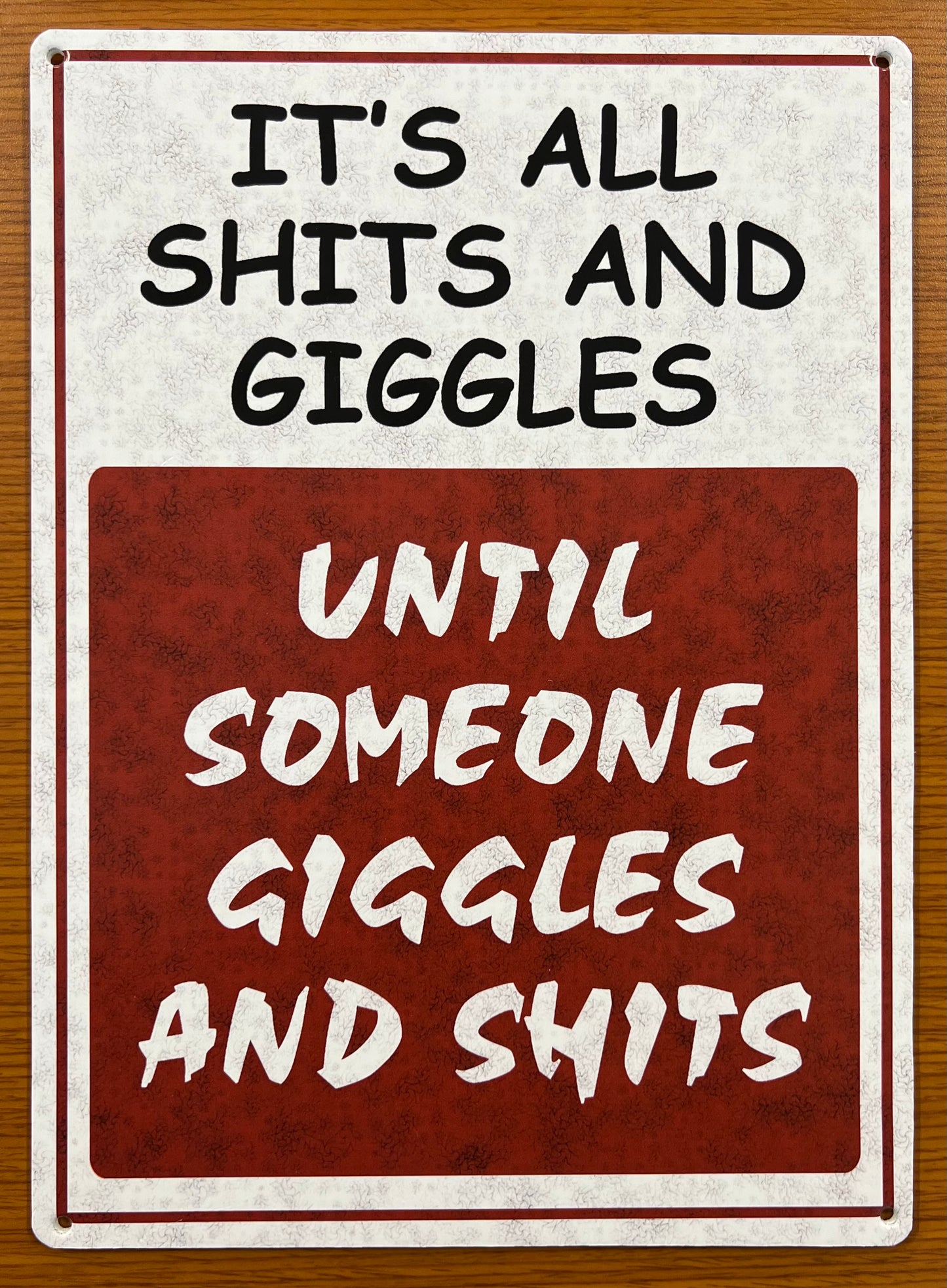 Funny Home Decor Sign - Perfect for Bathroom, Bar, or Man Cave