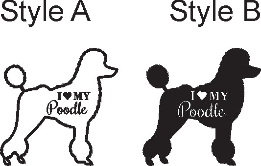 I Love my Dog Breed Decal