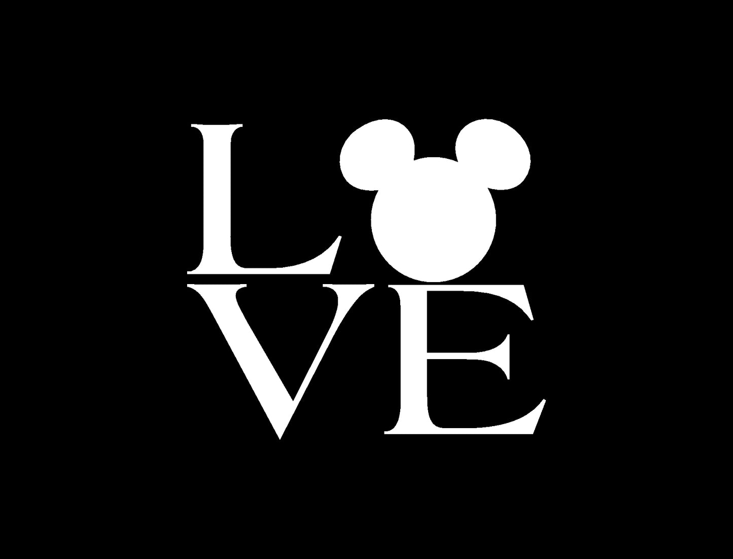 Mickey Love Decal