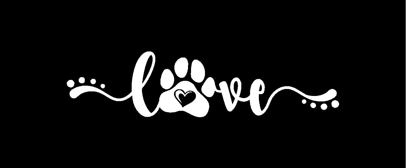 Love Paw Print Sticker - Ideal for Cars, Laptops, and More
