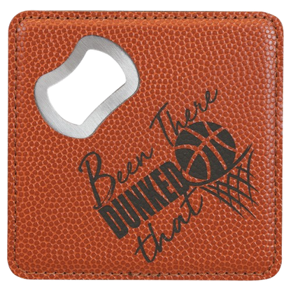 Custom Engraved Monogram Bottle Opener Coasters