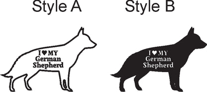 I Love my Dog Breed Decal