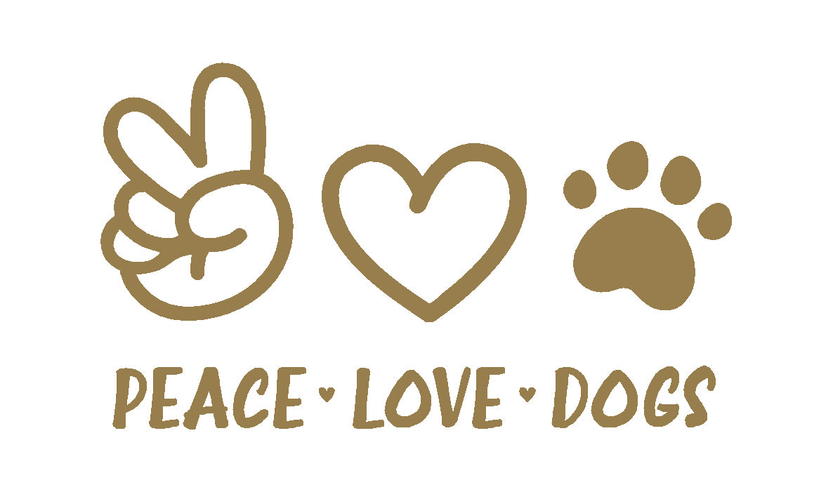 Peace Love Dogs Decal
