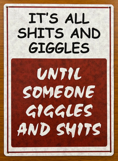 Funny Home Decor Sign - Perfect for Bathroom, Bar, or Man Cave