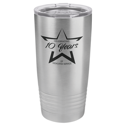 Personalized tumbler, 20 oz. with Slider Lid, PERSONALIZED, CUSTOM, engraved, laser