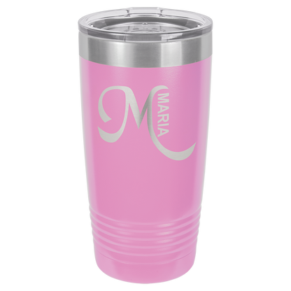 Personalized tumbler, 20 oz. with Slider Lid, PERSONALIZED, CUSTOM, engraved, laser