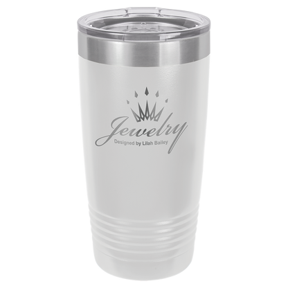 Personalized tumbler, 20 oz. with Slider Lid, PERSONALIZED, CUSTOM, engraved, laser