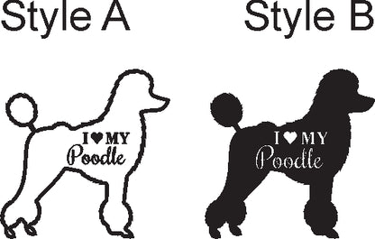I Love my Dog Breed Decal