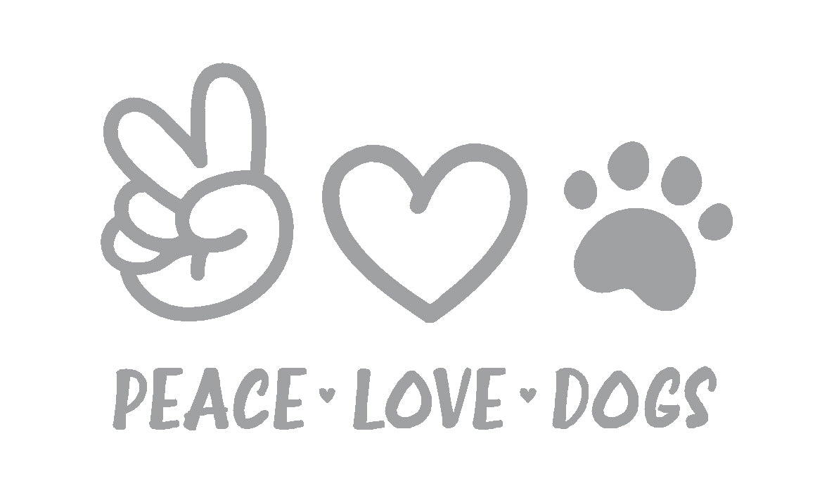Peace Love Dogs Decal