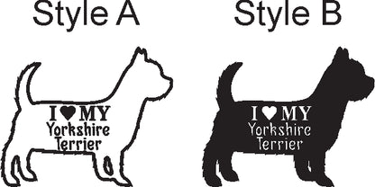 I Love my Dog Breed Decal