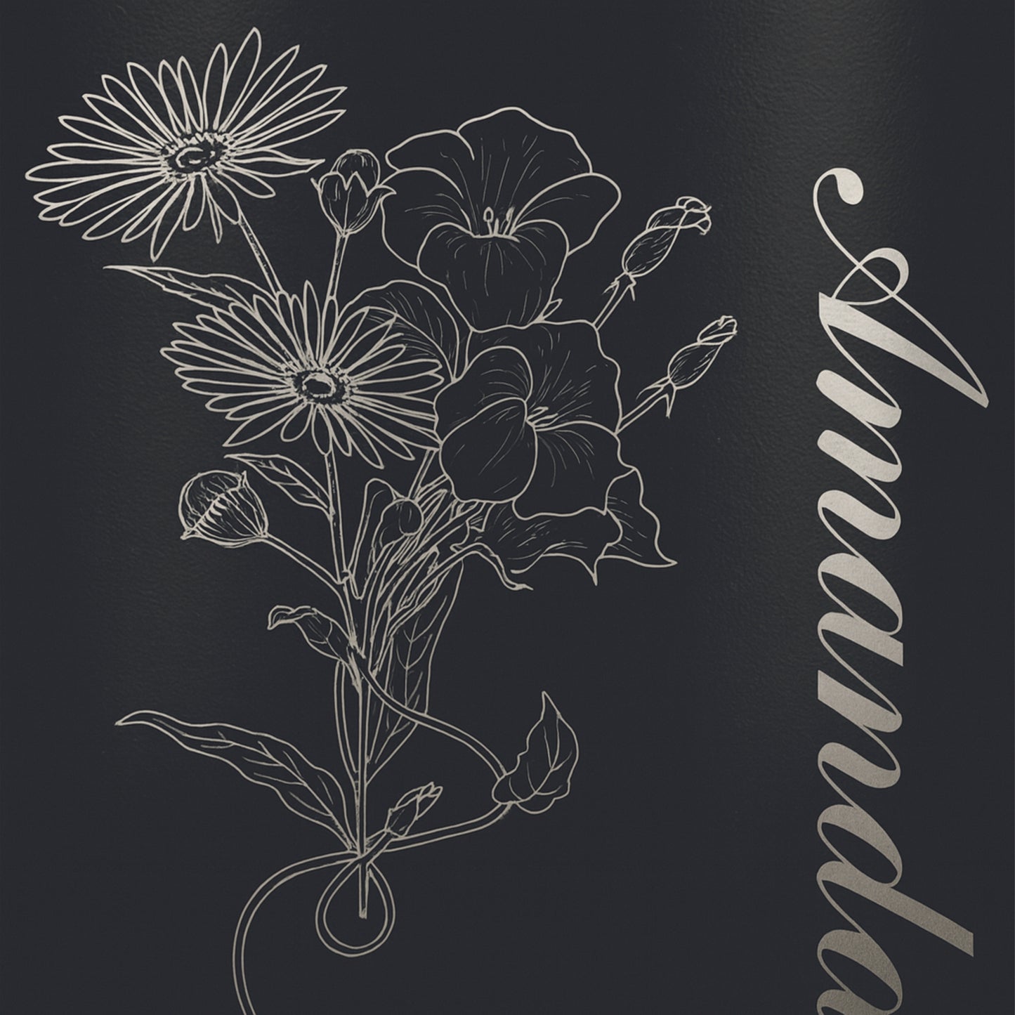 Personalized Wine Tumbler with Birth Flower & Name | Custom Engraved Stainless Steel Insulated Cup | Birthday, Bridesmaid, Wedding Gift